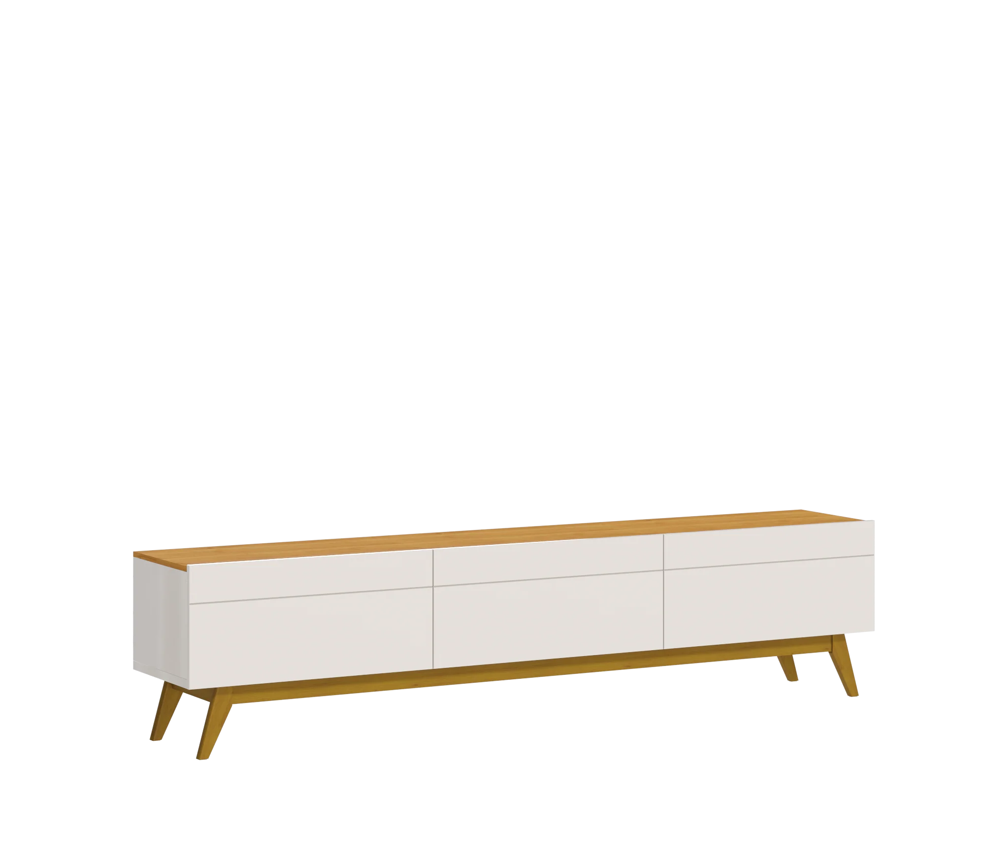 MEUBLE TV  CLASSIC 3G 2.6 OFF WHITE/NATURE  9033