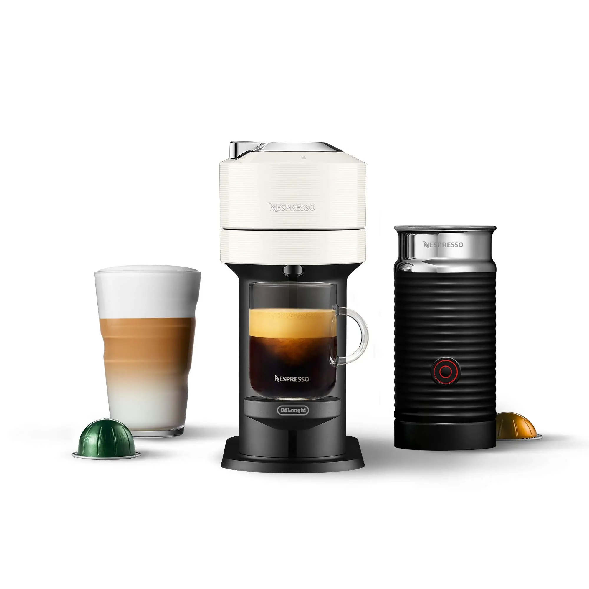Nespresso Vertuo Next Coffee and Espresso Maker by De'Longhi, White