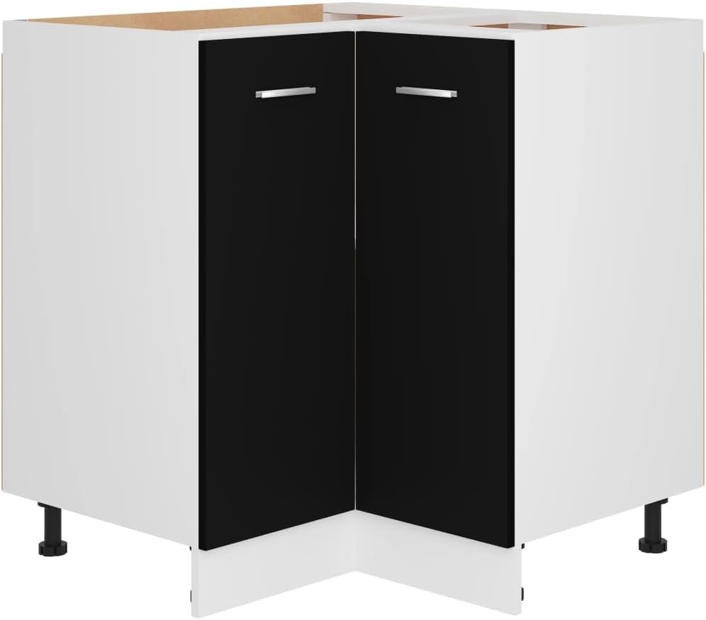 vidaXL Armoire à Micro-Ondes Placard Armoire de Rangement Meubles de Cuisine avec 4 Etagères Intérieur Maison Gris Béton 60x57x207 cm Aggloméré