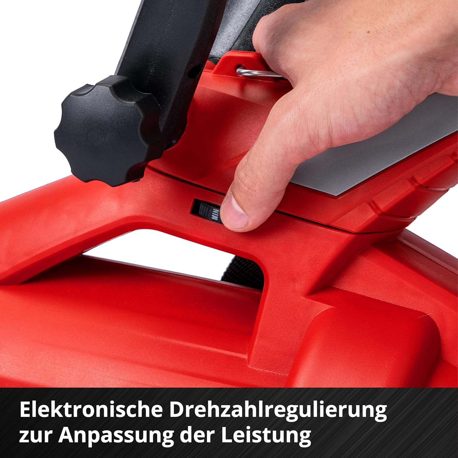Einhell Akku-Laubsauger Laubblser GE-CL 36 Li E-Solo Power X-Change (Lithium-Ionen, 2 x 18 V, 210 km/h Luftgeschwindigkeit, bürstenloser Motor, 45 l-Fangsack, Tragegurt, ohne und Ladegert)