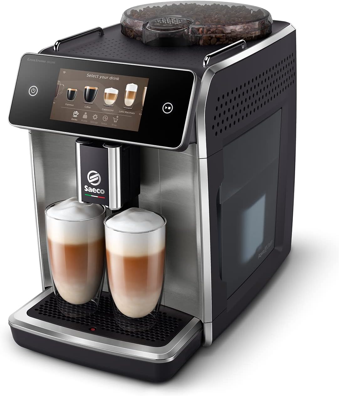 Saeco SM6580/10 Machine Espresso automatique - Noir brillant