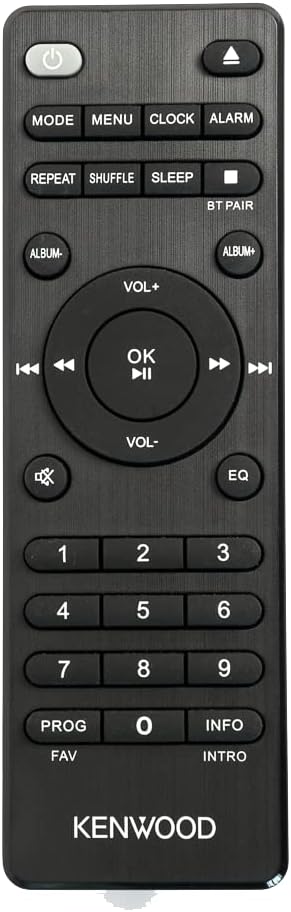 Kenwood M-822DAB Micro-chaîne Hi-FI avec Lecteur CD, USB, FM RDS, Dab+, Bluetooth et Audio-Streaming (Diffusion Audio) 2x50W, Blanc et Gris
