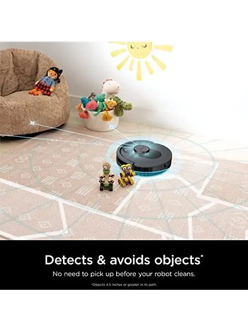 Shark AV2501S AI Ultra Robot Vacuum, with Matrix Clean, Home Mapping, 30-Day Capacity HEPA Bagless Self Empty Base, Perfect for Pet Hair, Wifi, Dark Grey