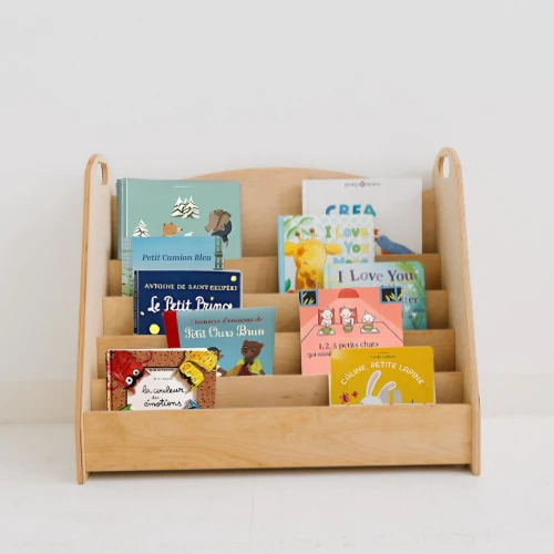 Bibliothèque enfant - Rangement livres chambre enfant Montessori 1-5 ans