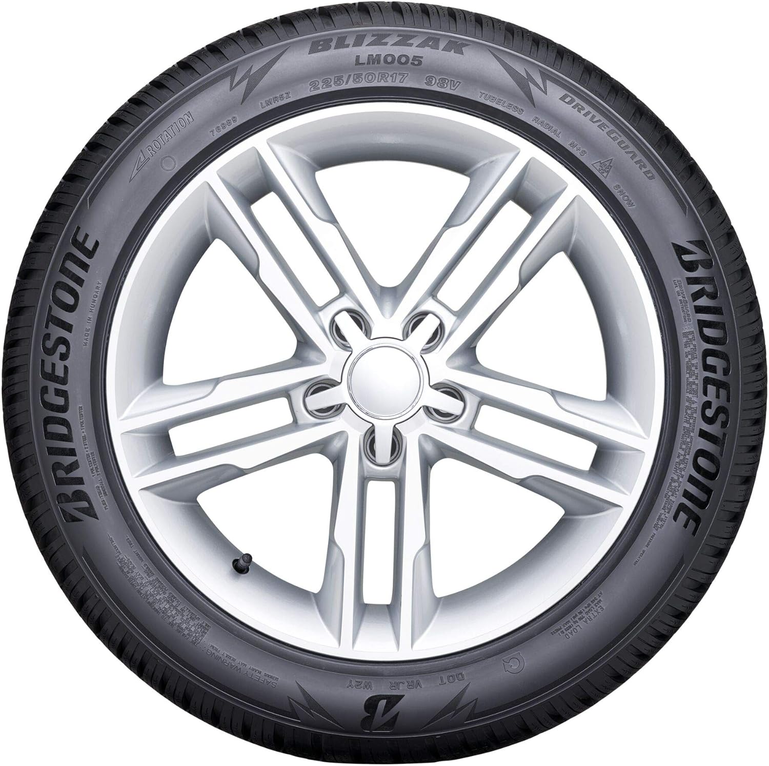 Bridgestone BLIZZAK LM005 - 185/65 R15 92T XL - C/A/70 - Pneus hiver (TOURISME & SUV)