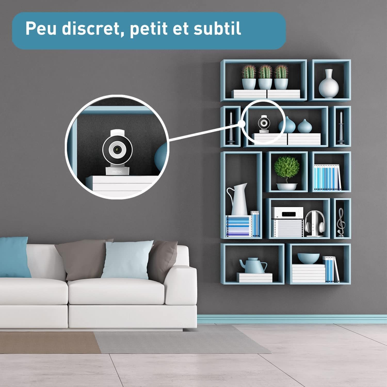 PetTec Cam Free Lot de 2 caméras sans fil pour animaux de compagnie avec application [sans piège à abonnement] – Caméra pour chats et chiens intérieur/extérieur – Détection de mouvement et fonction