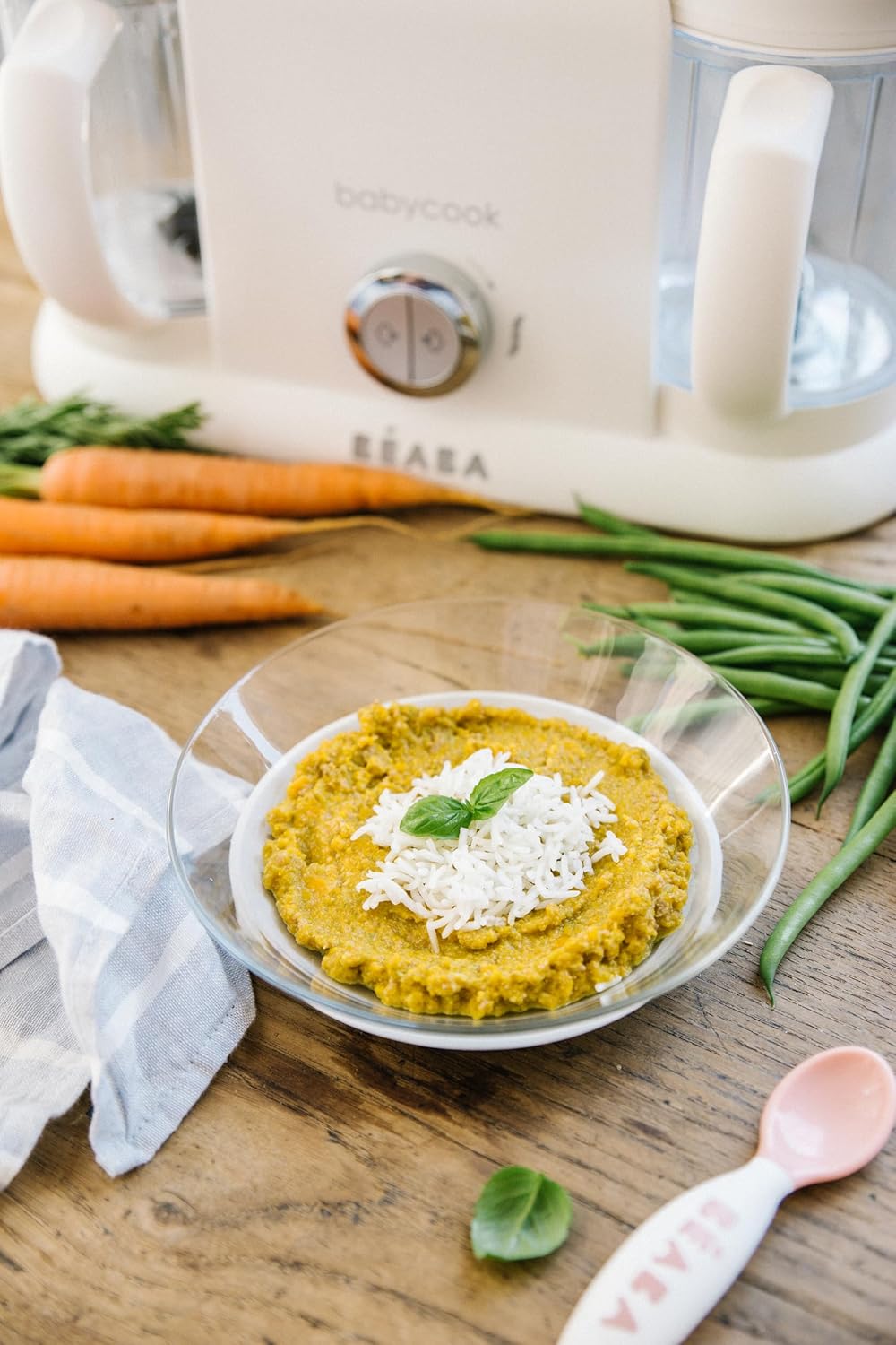 BÉABA, Babycook Duo Robot Bébé 4 en 1 Mixeur-Cuiseur, Cuisson Vapeur rapide 15min , Diversification alimentaire, Petits pots bébé maison, Contenance XXL 2200 ml, Noir