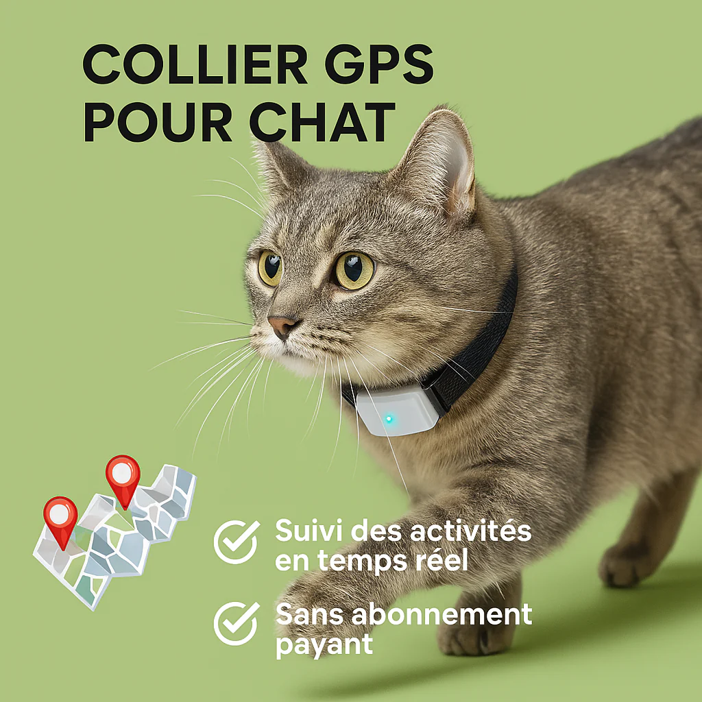 CatSafe - Collier GPS pour Chats.