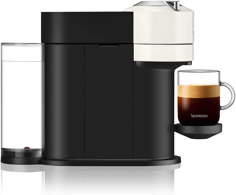 Nespresso Machine à café à capsules DeLonghi ENV 120.BWAE Vertuo Next Premium avec mousseur à lait, marron