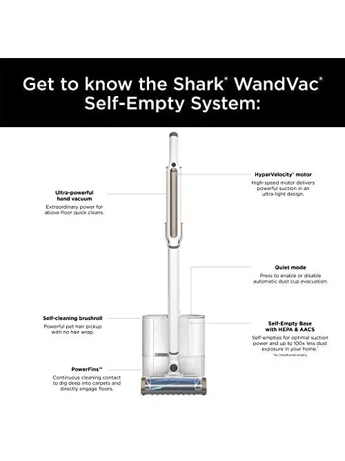 Shark WS642RG WANDVAC System Pet 3-in-1 Ultra-Lightweight Powerful Cordless Stick & Handheld Vacuum Combo with Charging Dock, Duster Crevice Tool & Pet Multi-Tool, Rose Gold