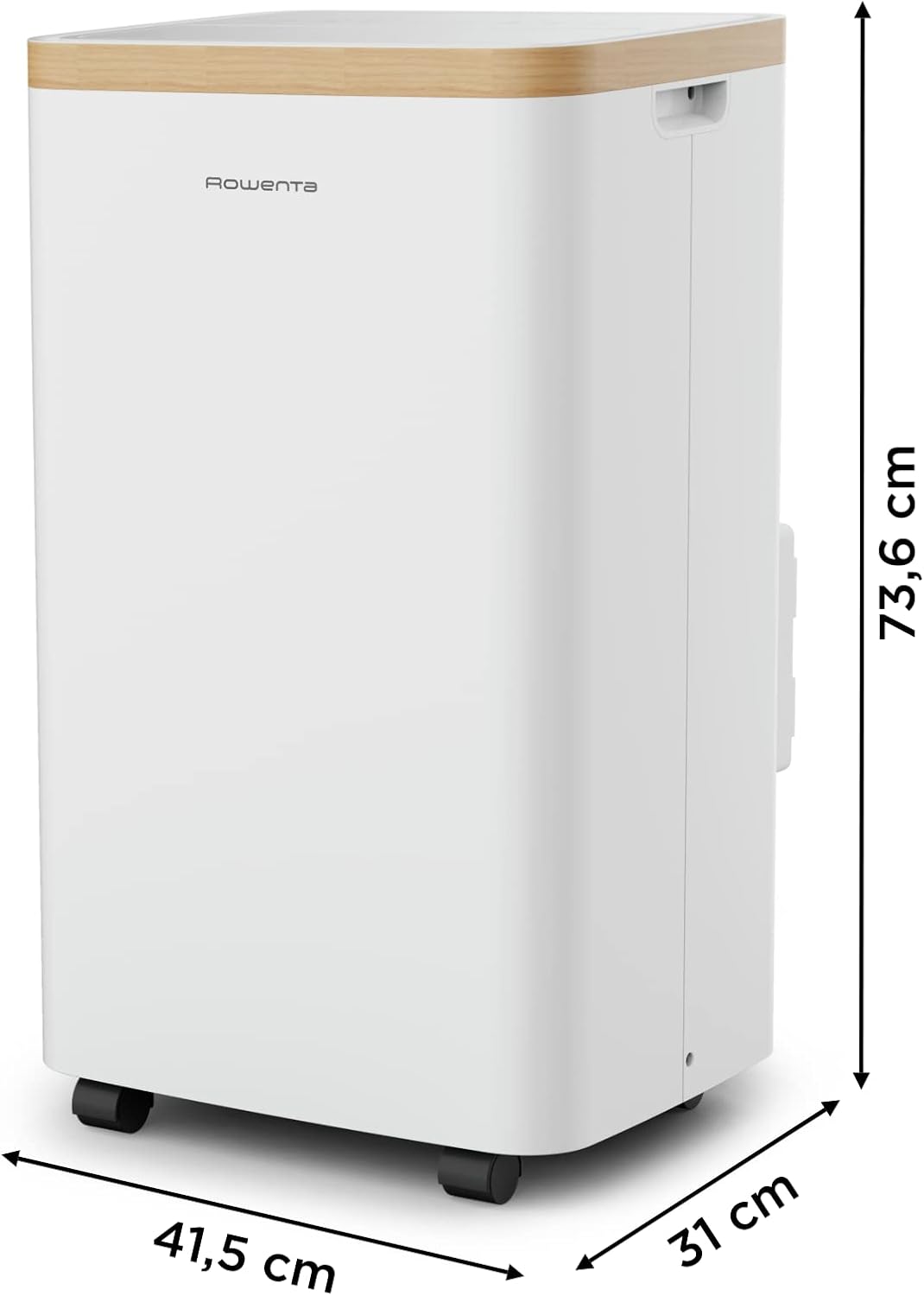 Rowenta Climatiseur portable, 3000 W, Performance énergétique classe A, Refroidissement puissant, Silencieurx, Compact, Couverture jusqu'à 100 m3, Fonction éco, Turbo Eco Sense AU5610F0