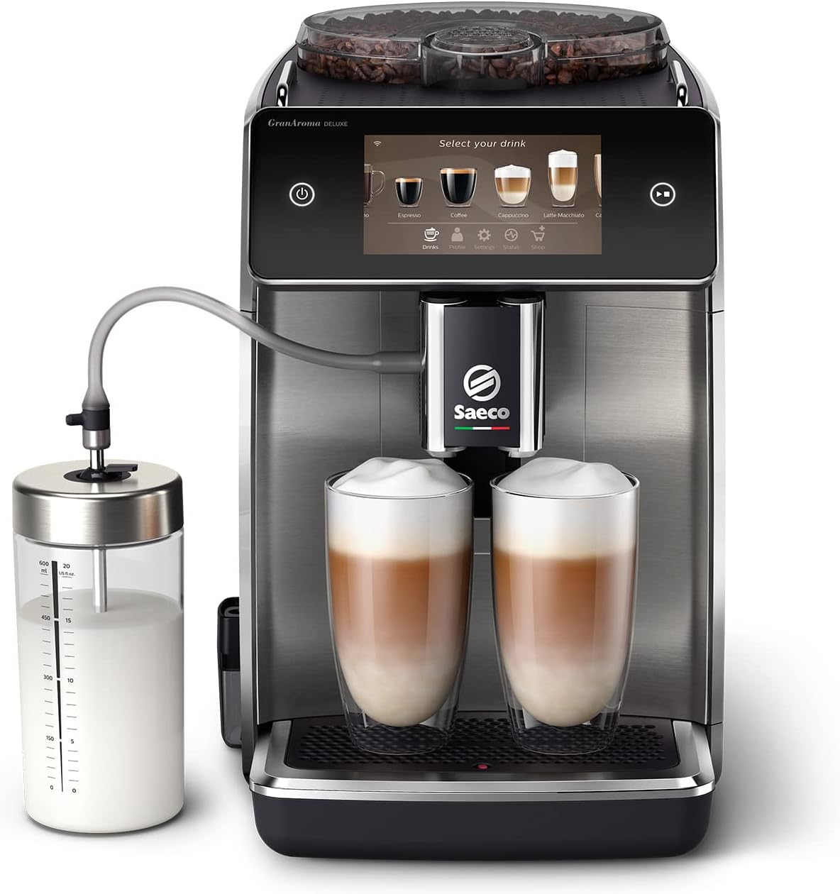 Saeco SM6580/10 Machine Espresso automatique - Noir brillant