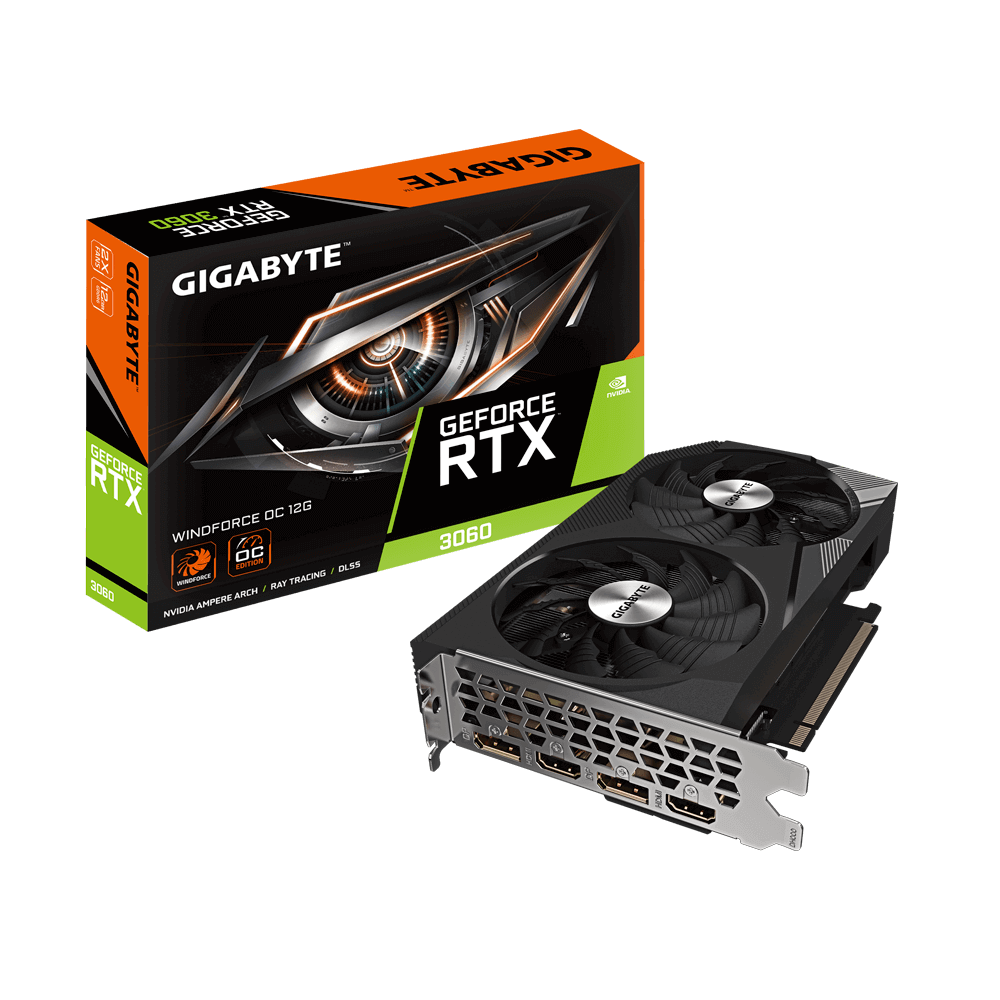 Gigabyte GeForce® RTX 3060 Windforce OC 12G 2.0