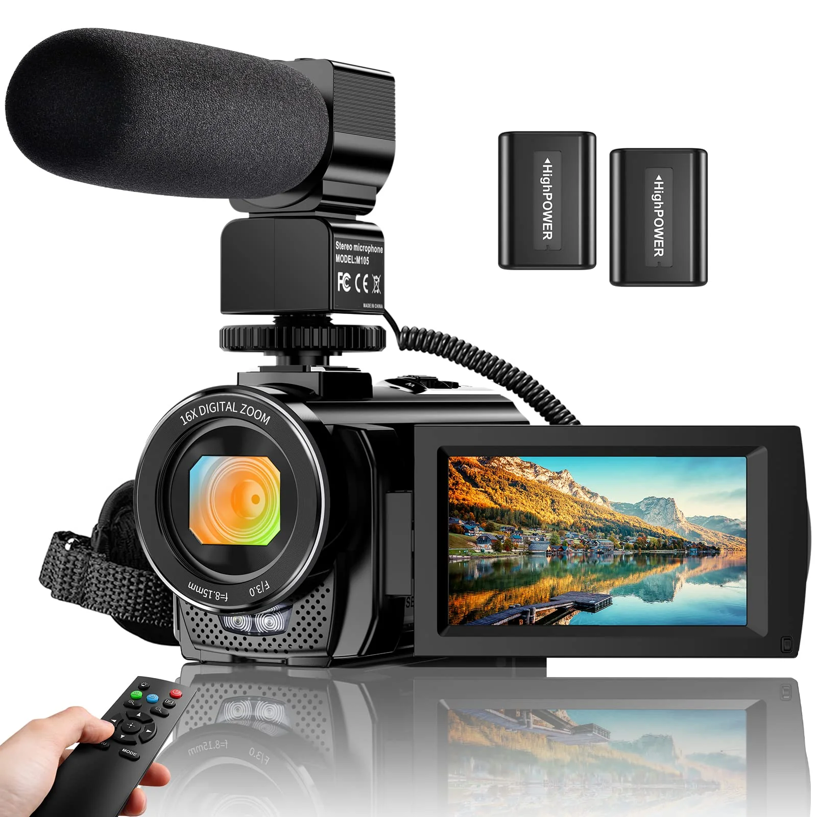 Video Camera YouTube Vlogging Camera Recorder FHD 1080P