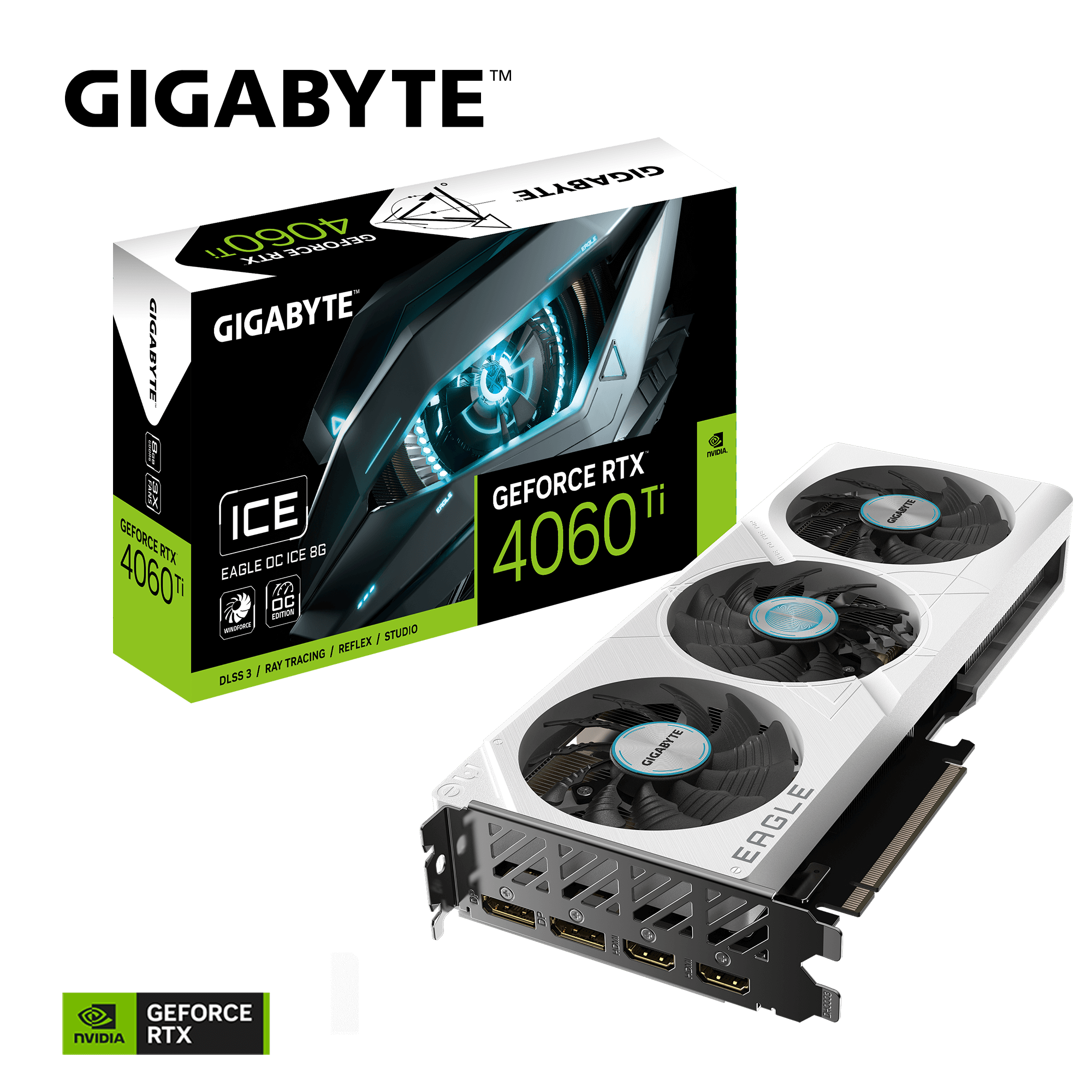 Gigabyte GeForce® RTX 4060 Ti Eagle OC Ice 8G