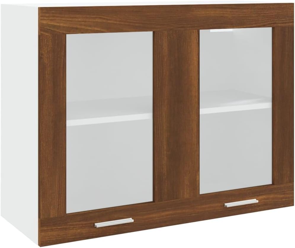 vidaXL Armoire à Micro-Ondes Placard Armoire de Rangement Meubles de Cuisine avec 4 Etagères Intérieur Maison Gris Béton 60x57x207 cm Aggloméré