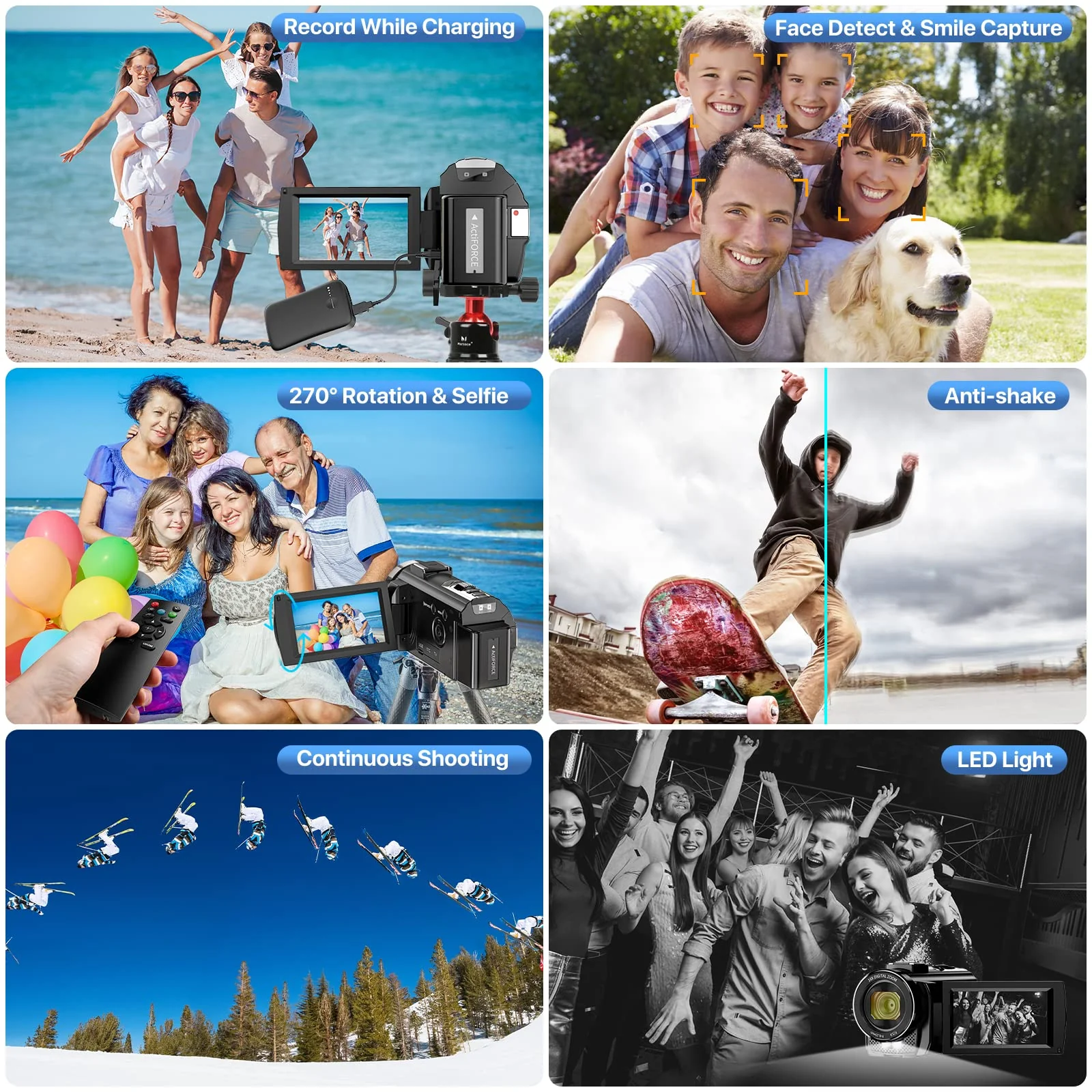 Video Camera YouTube Vlogging Camera Recorder FHD 1080P