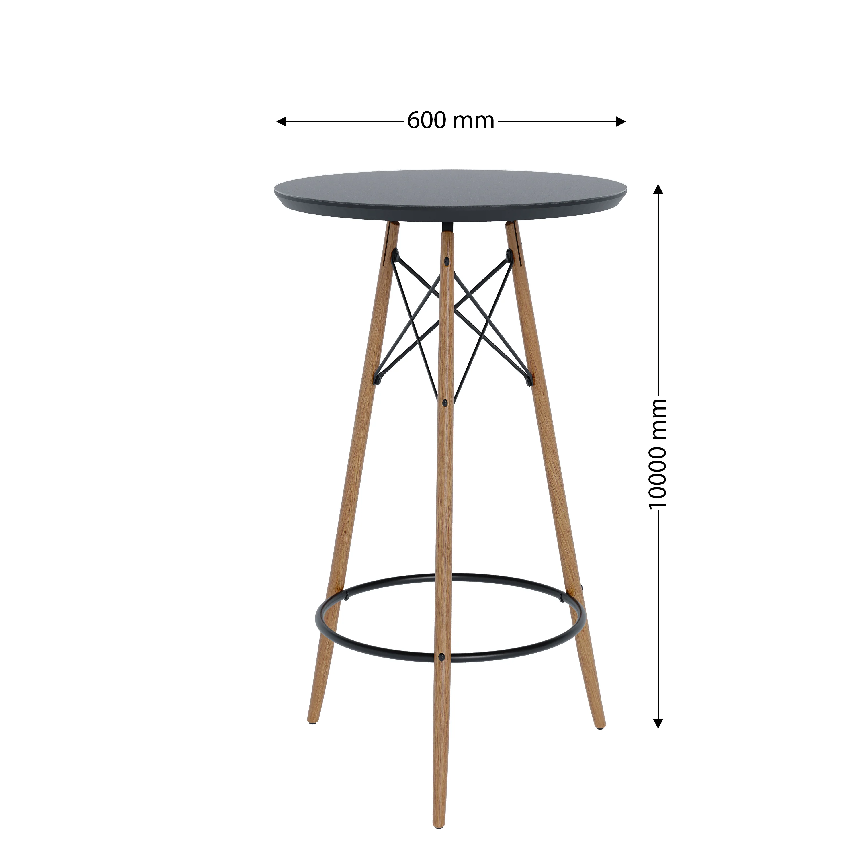 TABLE  MESA BISTRO GOURMET PRETO  98