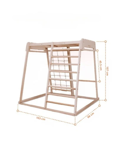 Aire de jeux Intérieur enfant | Jeu Montessori en bois pour Enfants | Escalade 1 an à 5 ans