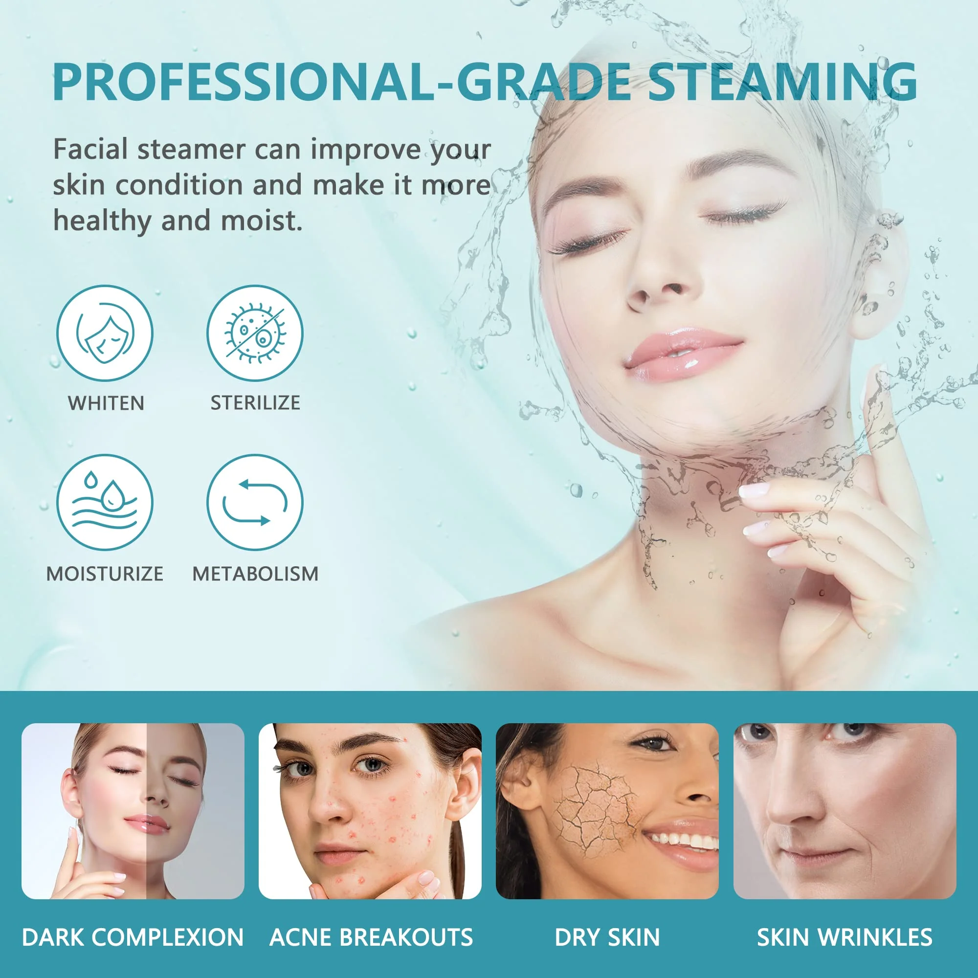 Nova Microdermabrasion 2 in 1 Pro Ionic Ozone Facial Steamer