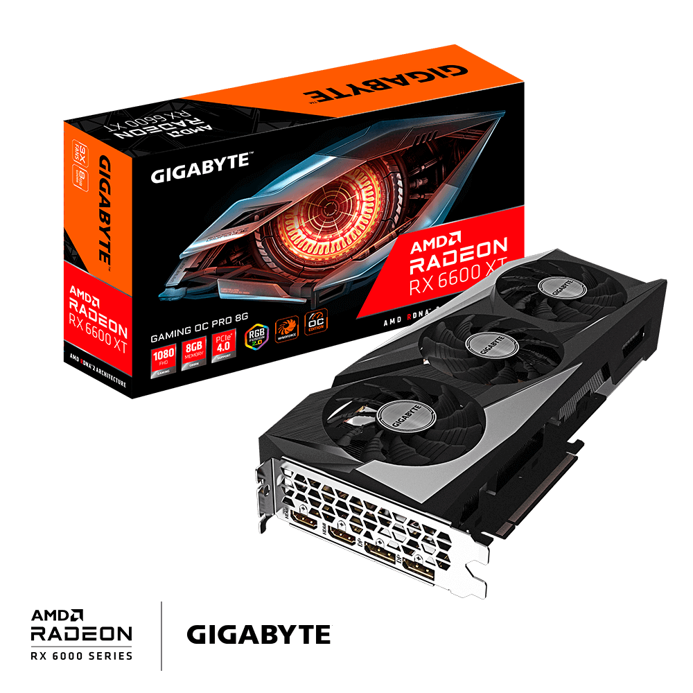 Gigabyte Radeon™ RX 6600 XT Gaming Pro OC 8G