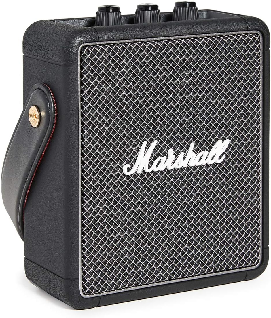 Marshall Stockwell II Enceinte Bluetooth Portatif - Noir et Laiton[Exclusif Amazon]