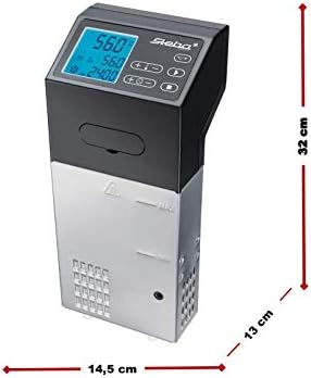Steba SV 100 Professional Cuiseur sous vide de puissance de la pompe 7,5 L/min, 1500 W - Noir, acier inoxydable