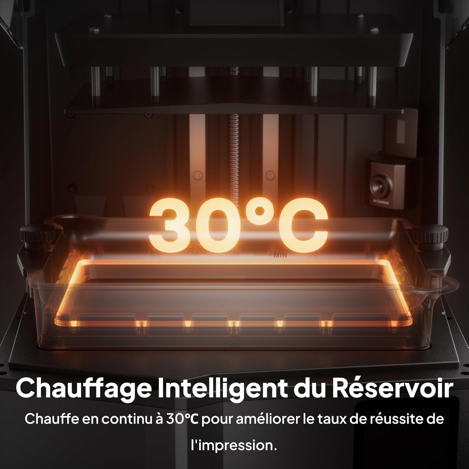 ELEGOO Saturn 4 Ultra Imprimante 3D Résine, LCD Mono 12K de 10 Pouces, Haute Vitesse de 150 mm/h, Nivellement Automatique et Intelligente, Transfert WiFi, Taille d'impression 218,88x122,88x220 mm³