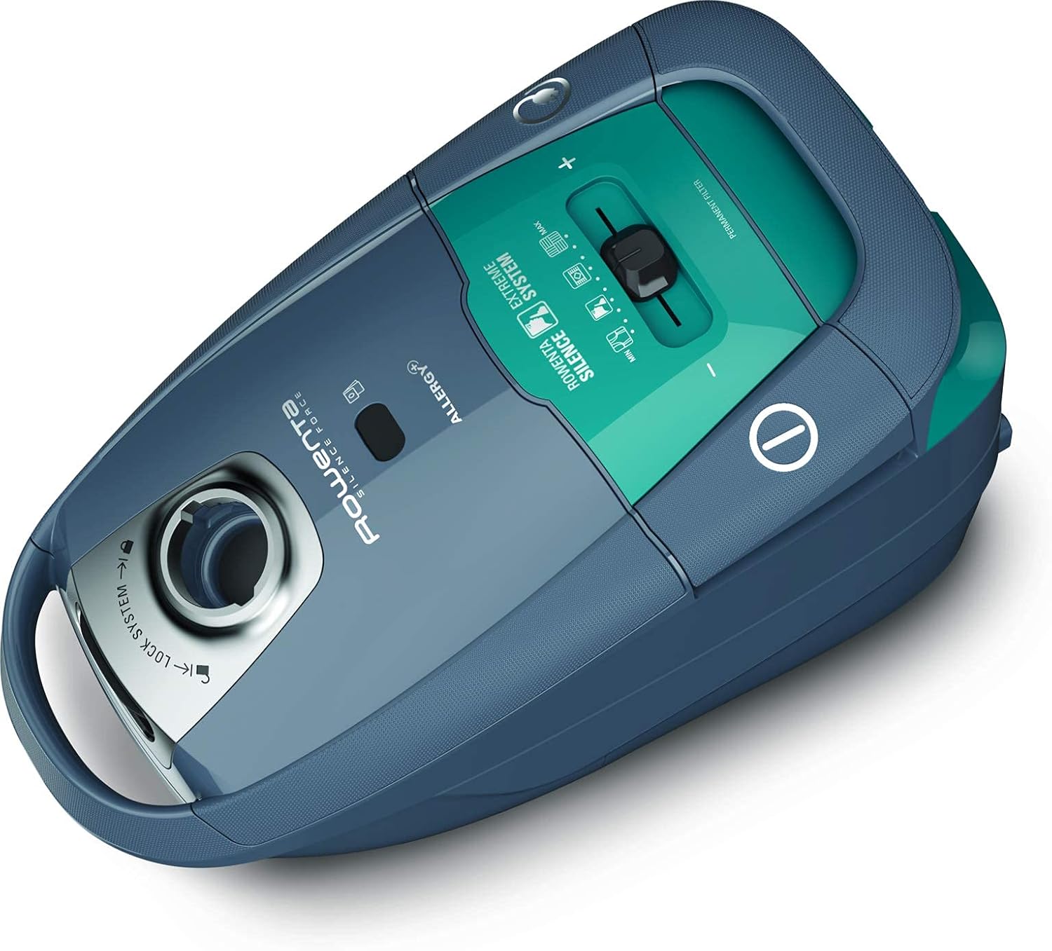 Rowenta Silence Force Aspirateur avec sac, Aspirateur traineau, Silencieux, Performant, Gris/Bleu, Capacité XL 4,5L, Accessoirisés, Fabriqué en France RO7740EA