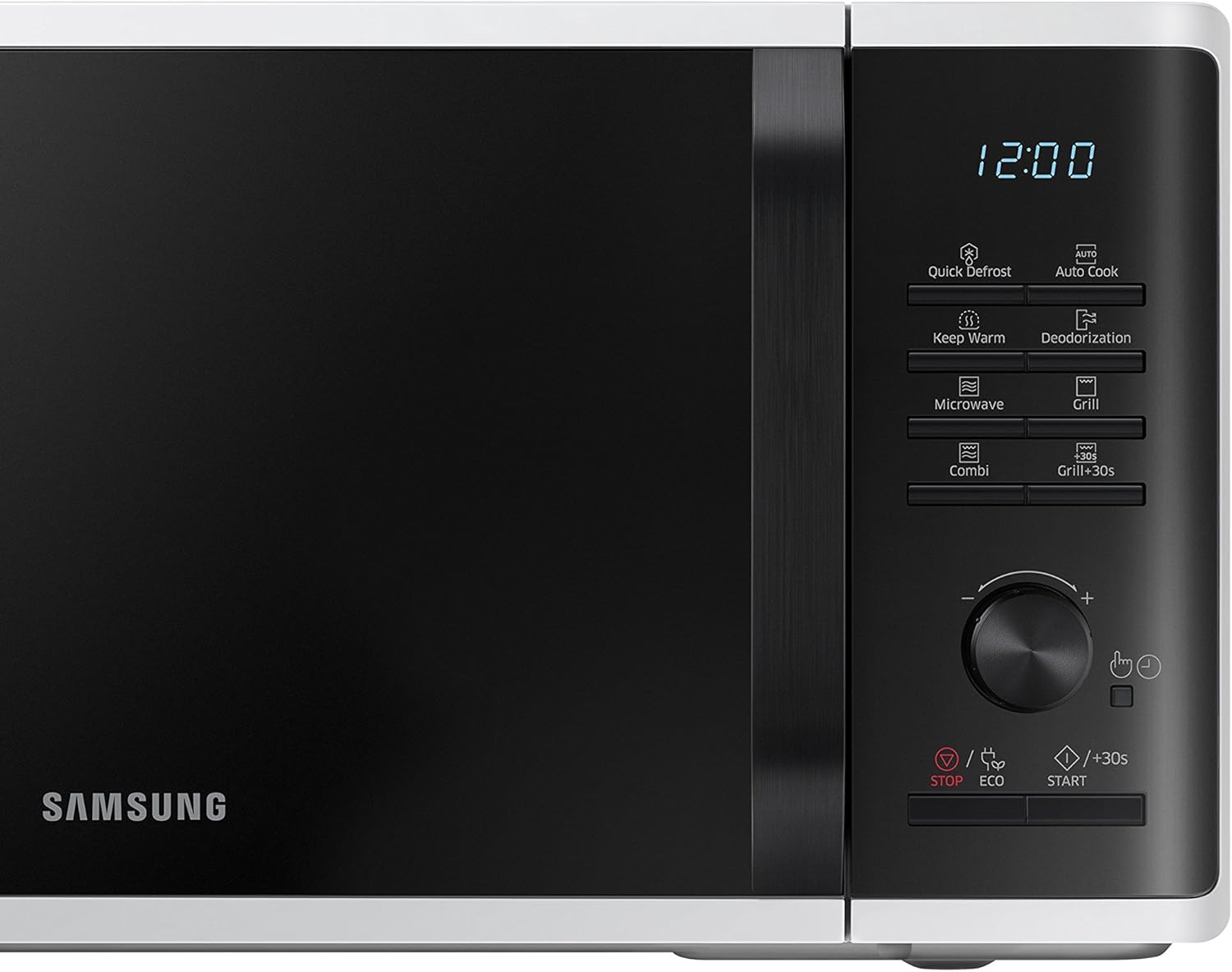 Samsung Four à micro-ondes Grill Advanced, MG23K3515CK/ET, cuisson croustillante, AutoCook, Micro-ondes + Grill 800W + 1100W 23L 49L x 27,5H x 39P cm Noir