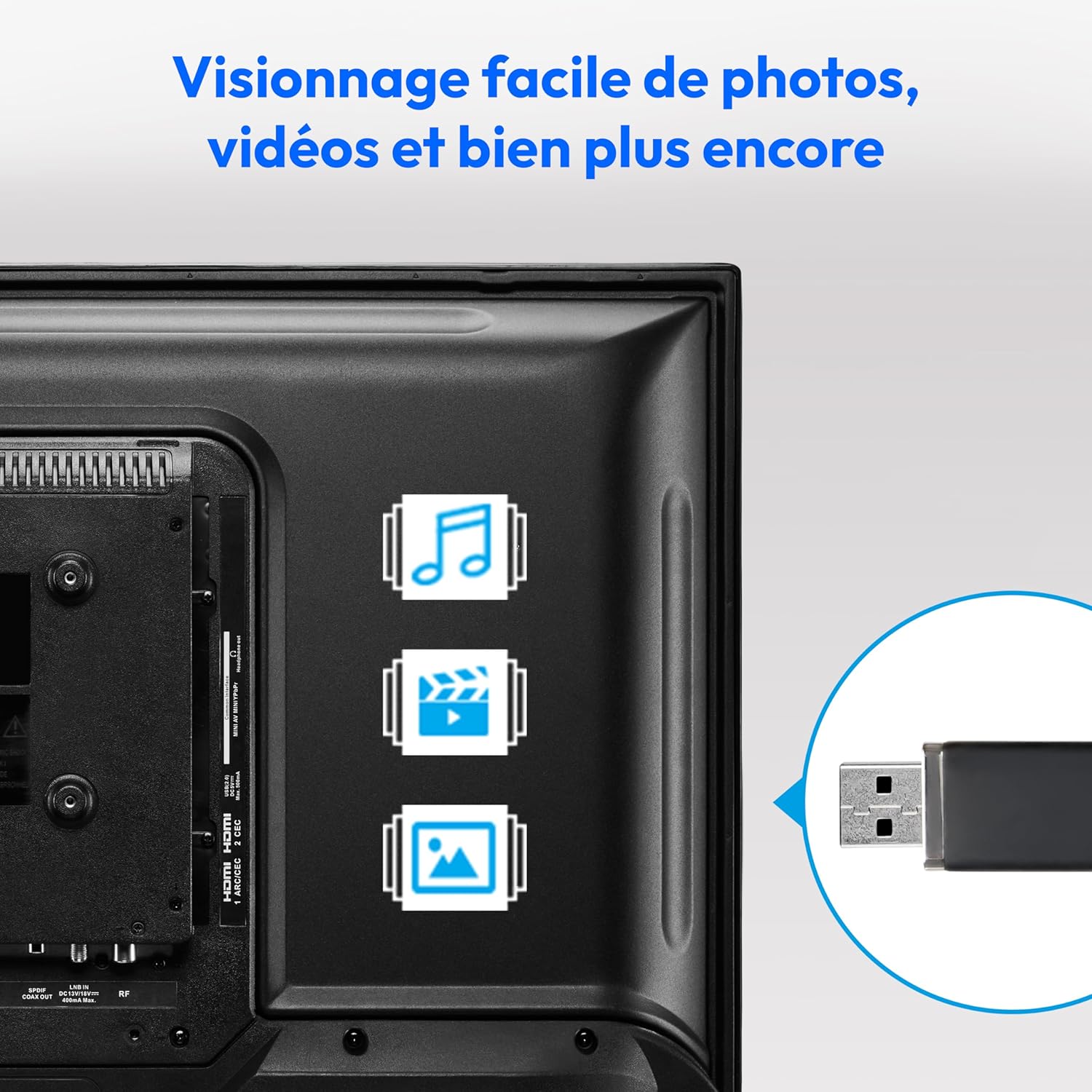 MEDION E14080 (MD 30224) Téléviseur Full HD 100,3 cm (40 Pouces) (Lecteur DVD intégré, récepteur Triple Tuner DVB-T2 DVB-C DVB-S2, 2 x HDMI, VGA, USB, Mediaplayer, CI+)