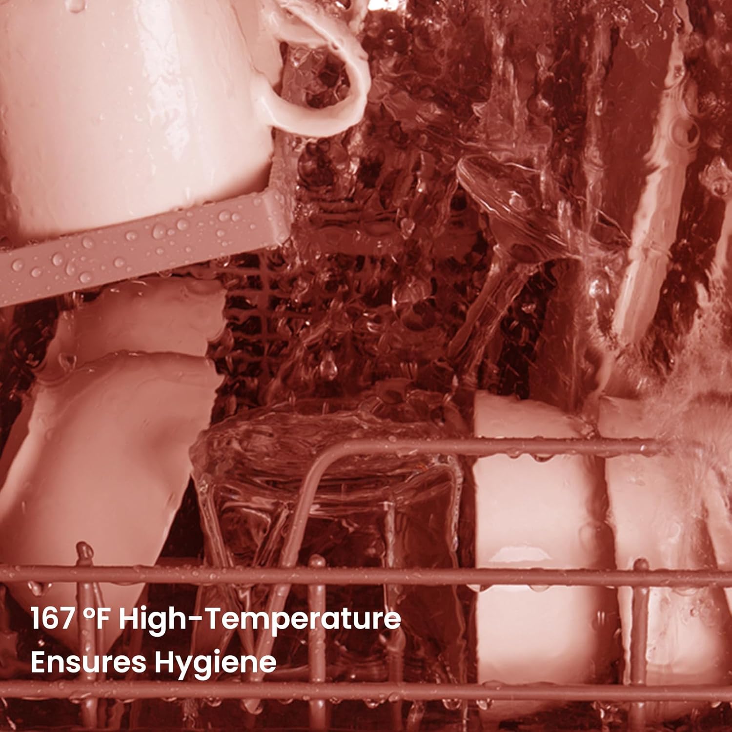 HAVA mini lave vaisselle, nouveau modèle amélioré 2024, 8 programmes de lavage, lave-vaisselle portable avec sécurité enfant et fonction de démarrage différé, réservoir d'eau de 5 L