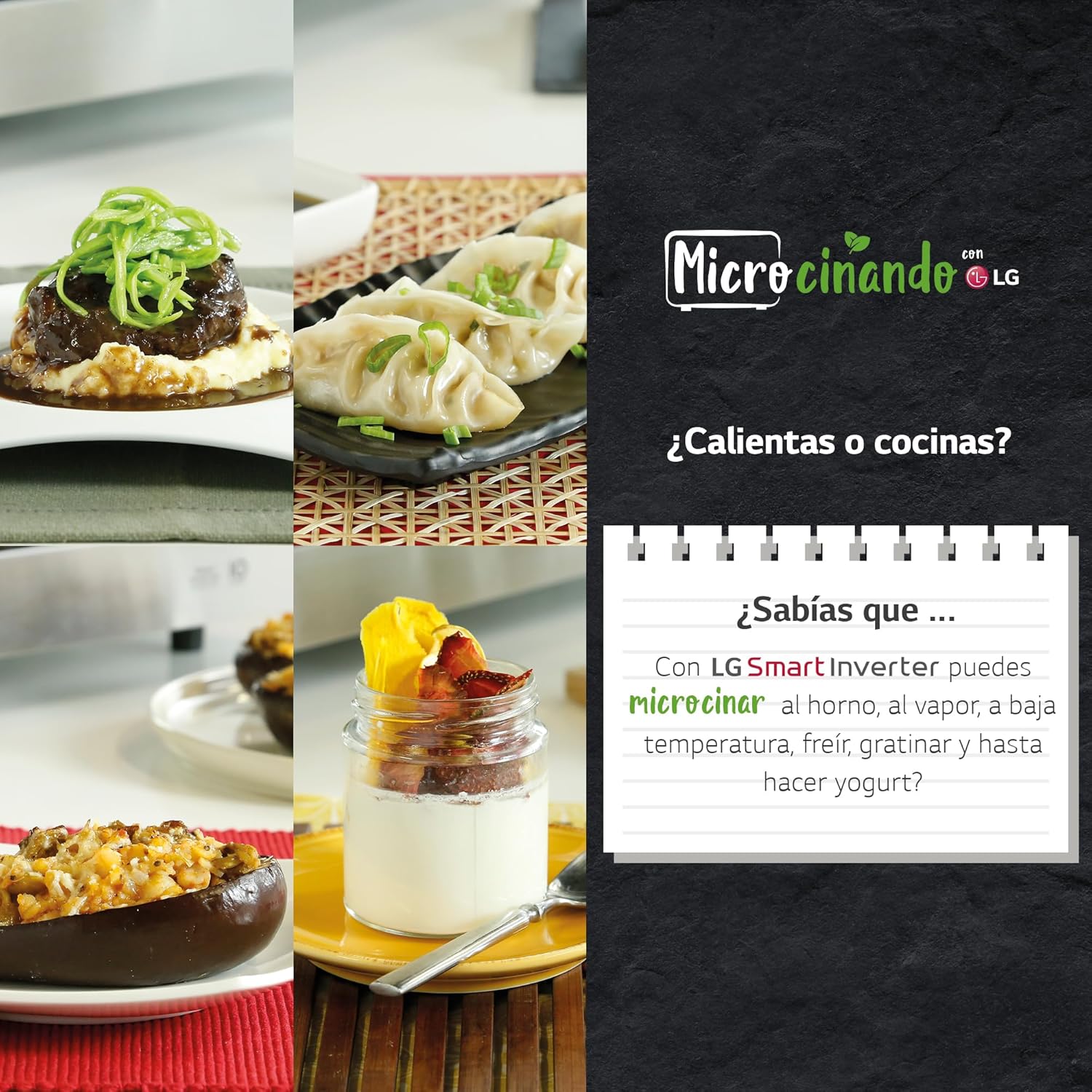 LG MJ3965ACS – Four micro-ondes 4 en 1 Smart Inverter, convection maximale de 1 850 W, gril de 950 W, micro-ondes de 1 100 W, capacité de 39 l, en acier inoxydable