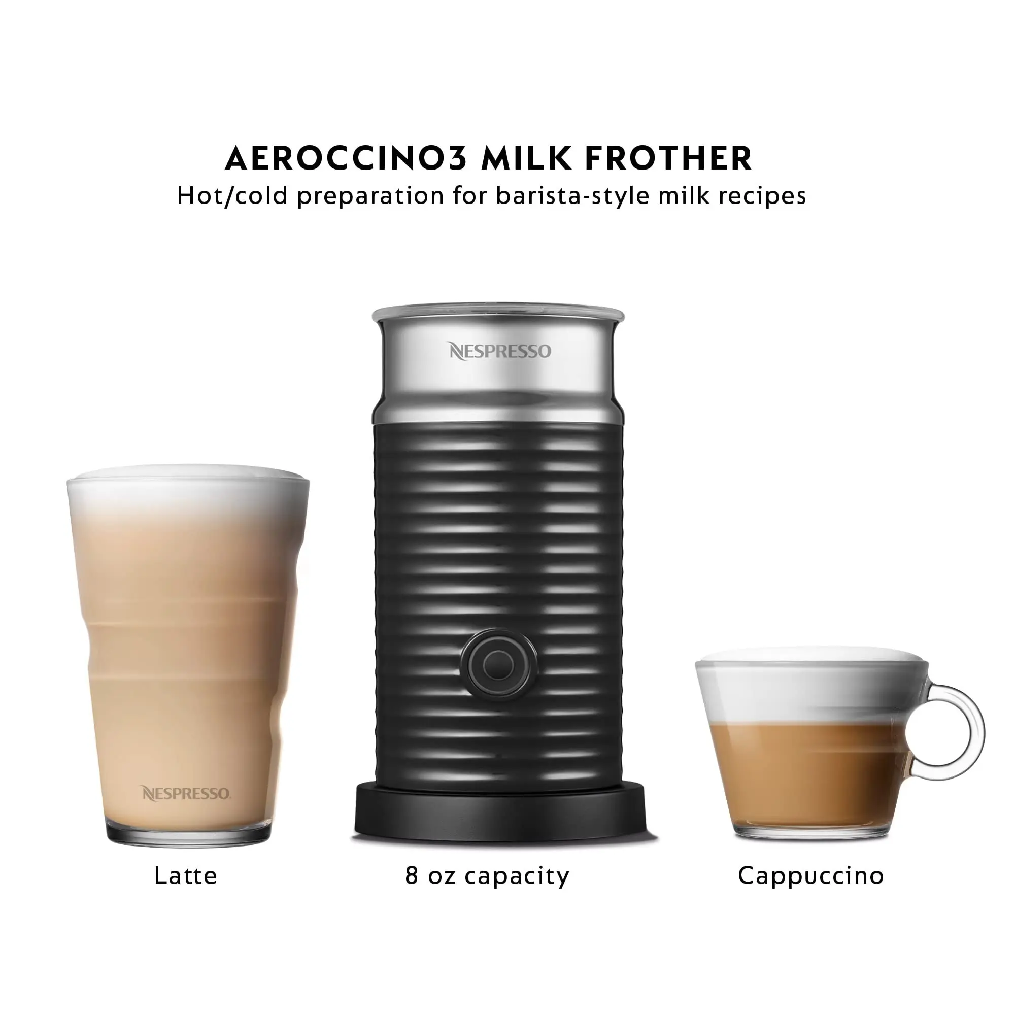 Nespresso Vertuo POP+ Deluxe Coffee and Espresso Machine by Breville, Titan