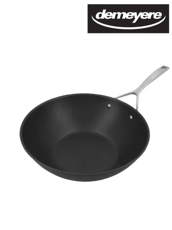 DEMEYERE ALU PRO 5 Wok fond plat Duraslide Titanium 30 cm