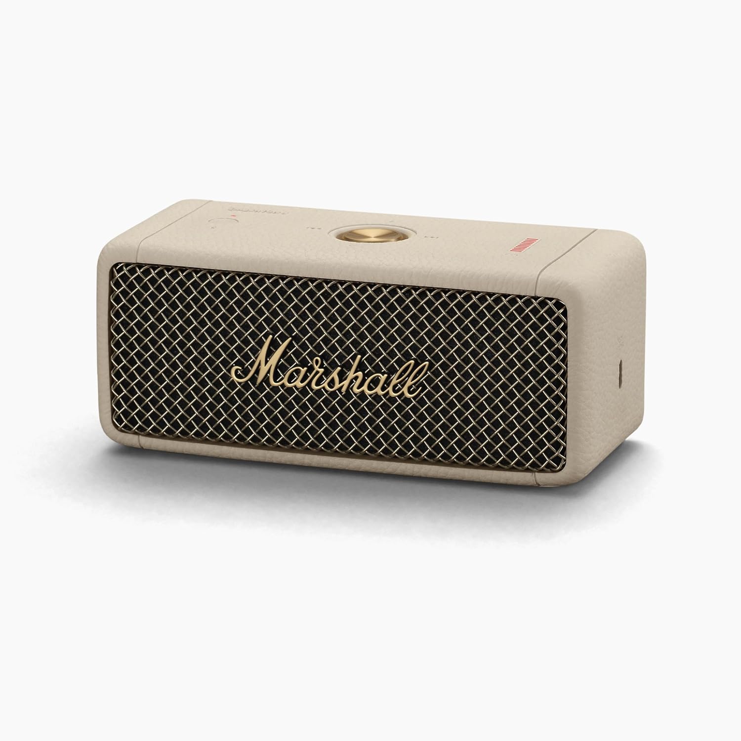 Marshall Emberton III Enceintes Bluetooth Portables, sans Fil, IP67 Résistant à la Poussière et à l'eau, Plus de 32 Heures de Lecture, Charge Rapide - Noir & Laiton