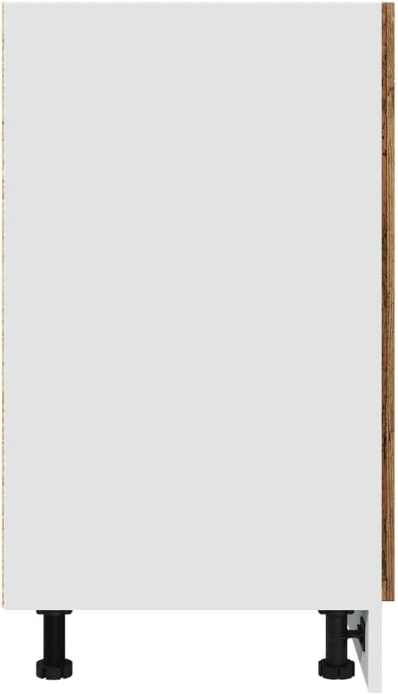 vidaXL Armoire à Micro-Ondes Placard Armoire de Rangement Meubles de Cuisine avec 4 Etagères Intérieur Maison Gris Béton 60x57x207 cm Aggloméré