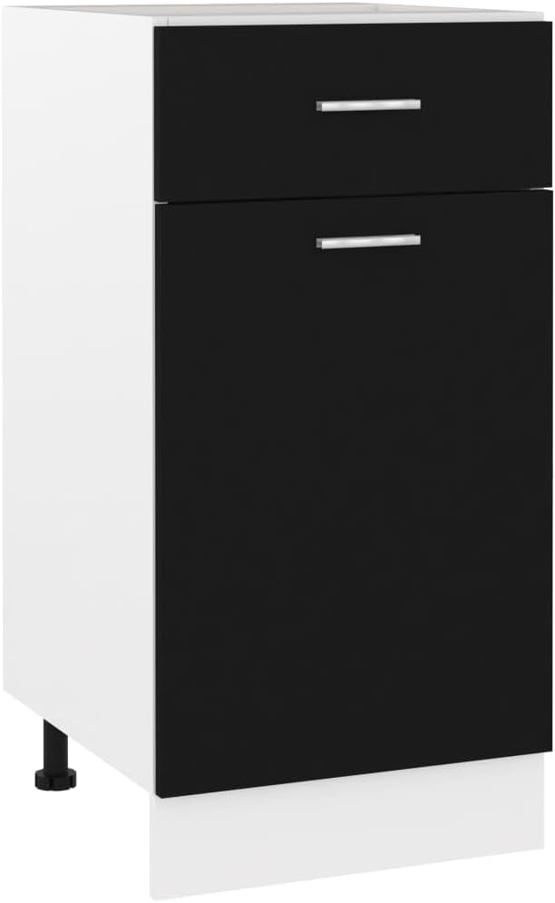 vidaXL Armoire à Micro-Ondes Placard Armoire de Rangement Meubles de Cuisine avec 4 Etagères Intérieur Maison Gris Béton 60x57x207 cm Aggloméré