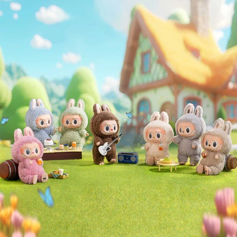 Boîte aveugle en vinyle Pop Mart Labubu The Monsters Tasty Macarons