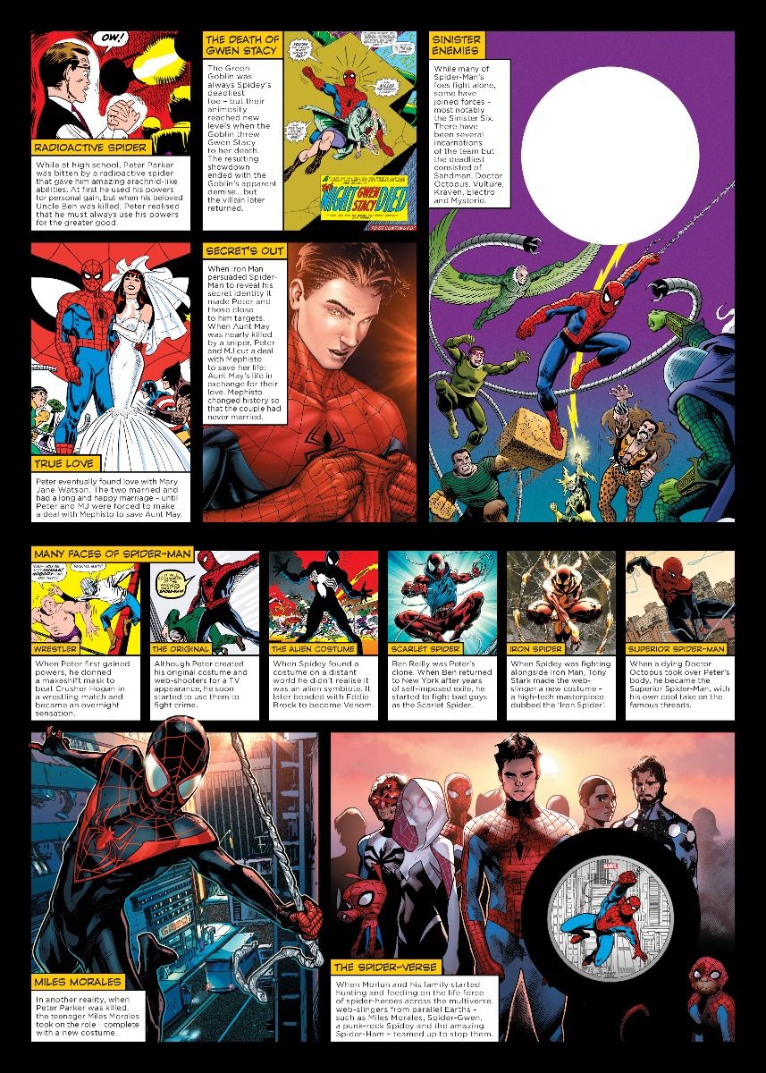 Marvel Spider Man Limited Edition Silver Medal Cover