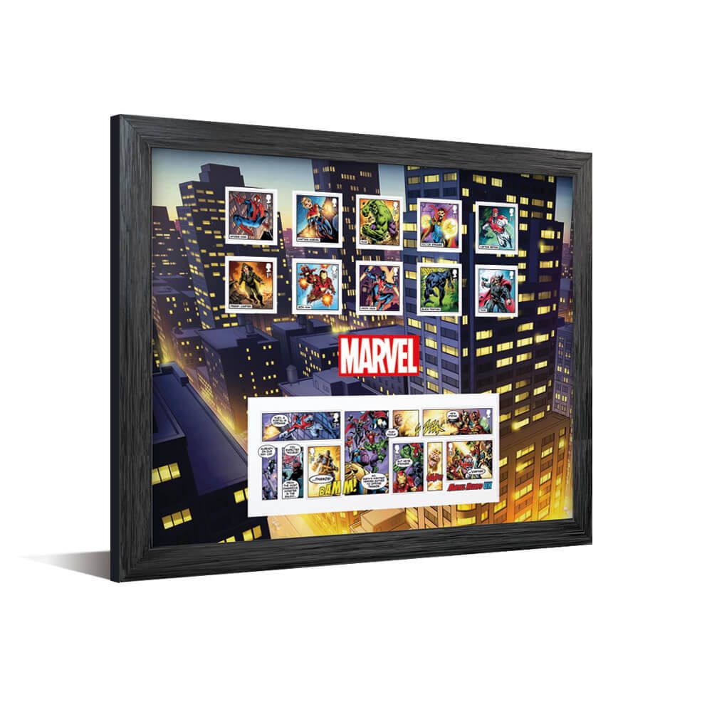Marvel Framed Stamps & Minisheet