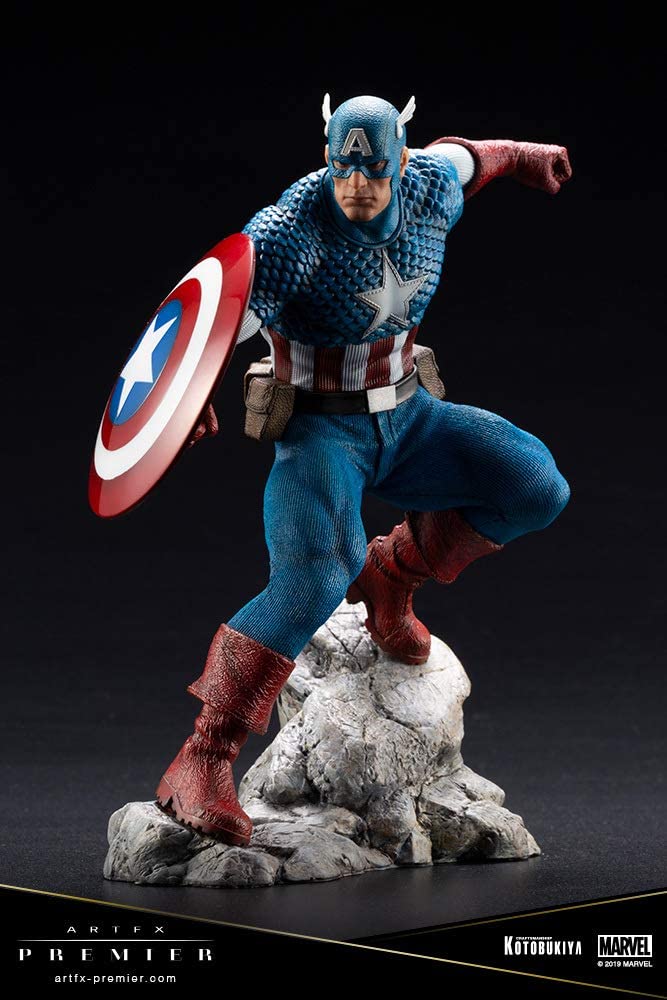 Kotobukiya Marvel Captain America Artfx Premier Statue, Multicolor, Standard