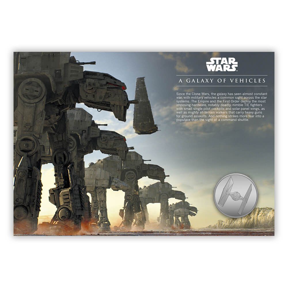 Star Wars A Galaxy of Vehicles Silver Medal Cover Limited Edition Royal Mail Collectible