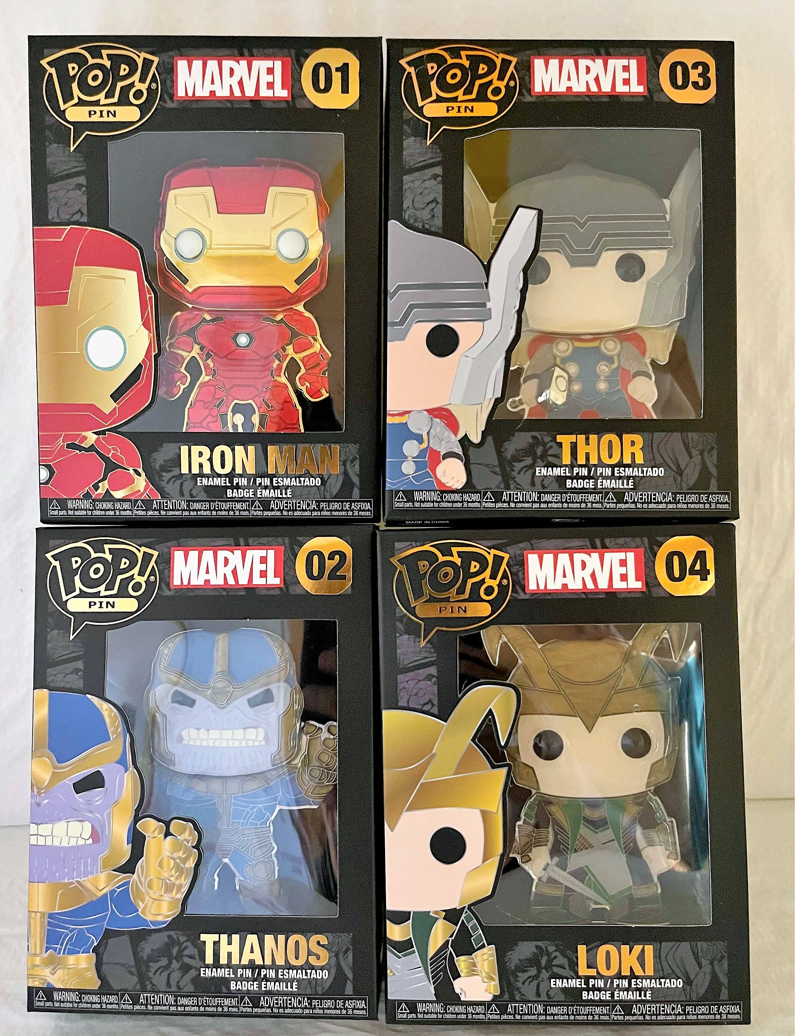 Funko Pop Pins MARVEL Lot of 4