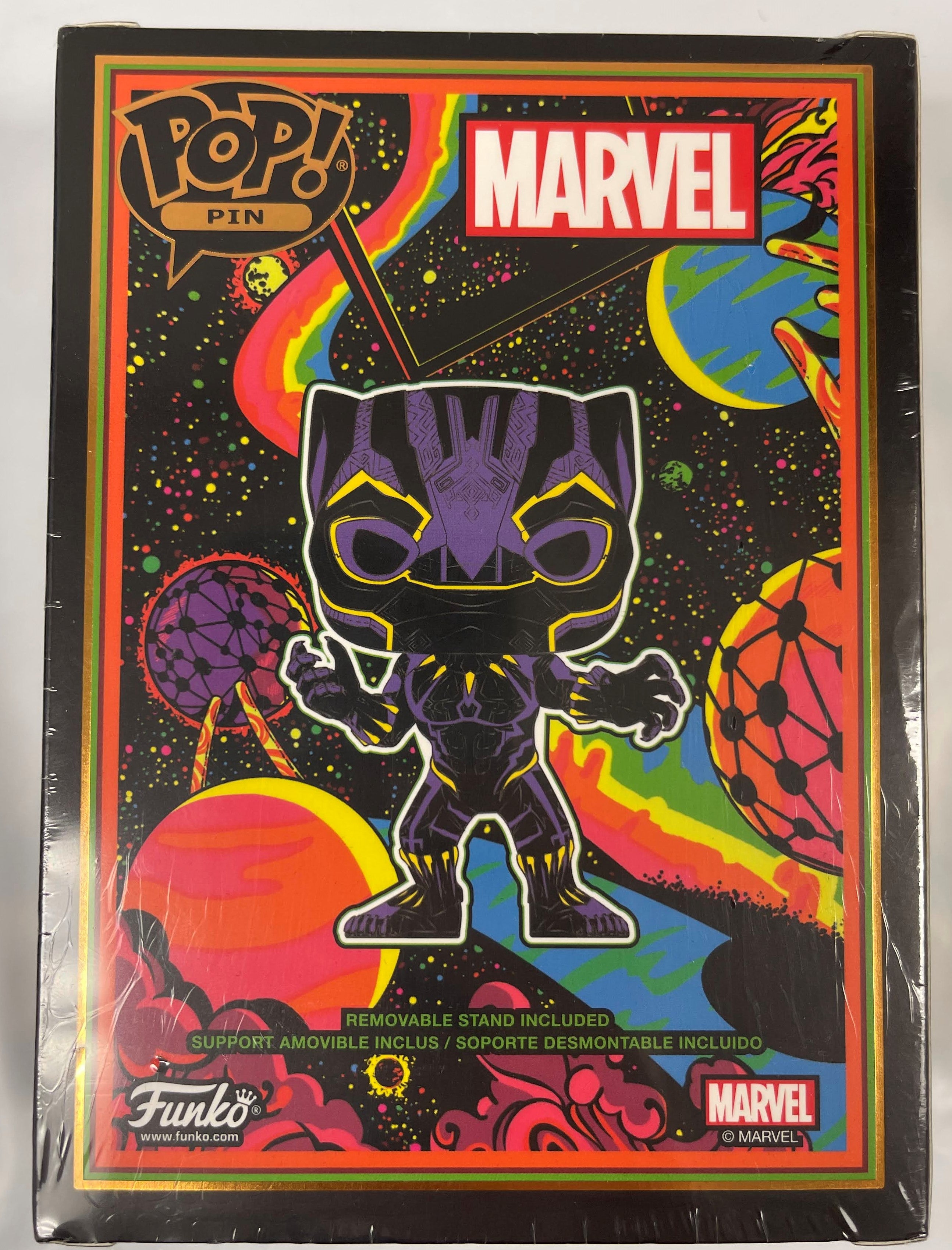 Funko Pop Pin Marvel BlackLight: BLACK PANTHER Target Exclusive SE (1 Piece)