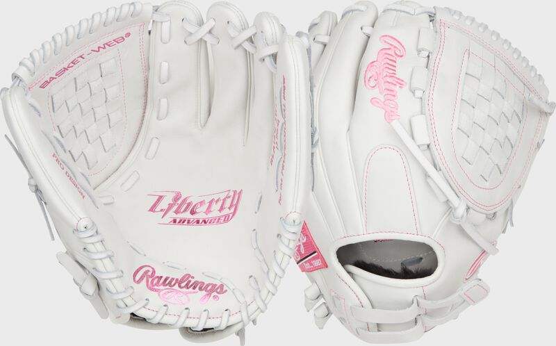 Liberty Advanced Color Series 12 in Fastpitch Glove, White/Pink