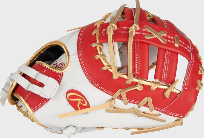 Liberty Advanced Color Series 13 in 1st Base Mitt, White/Scarlet