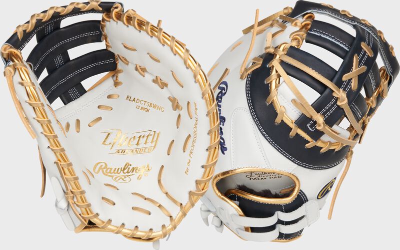 Liberty Advanced Color Series 13 in 1st Base Mitt, White/Navy