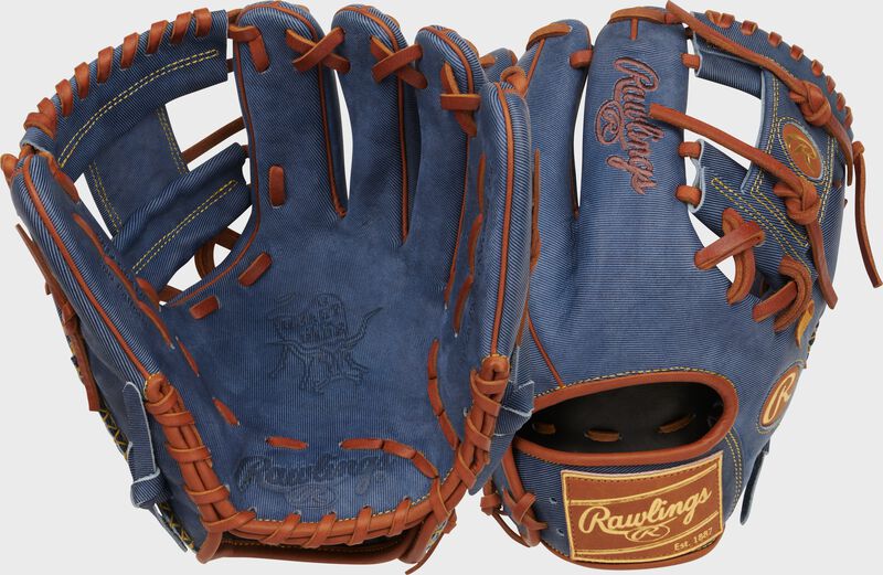 Heart of the Hide Pro Label Denim Infield Glove, Right Hand Throw