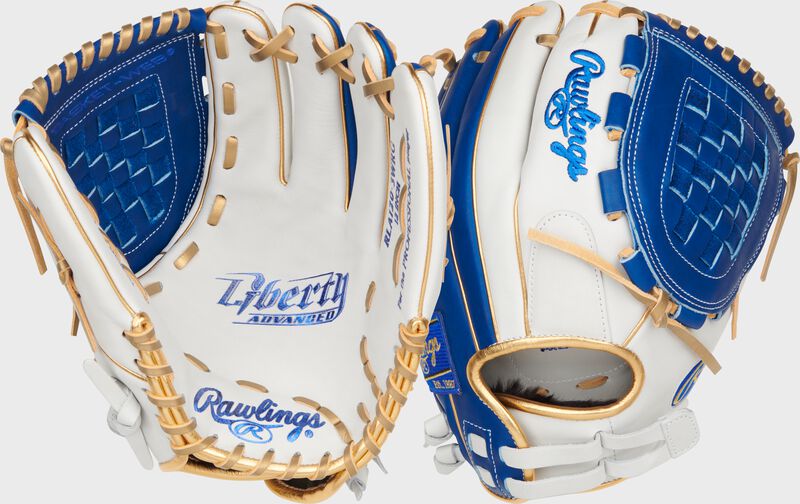Liberty Advanced Color Series 12 in Fastpitch Glove, White/Royal